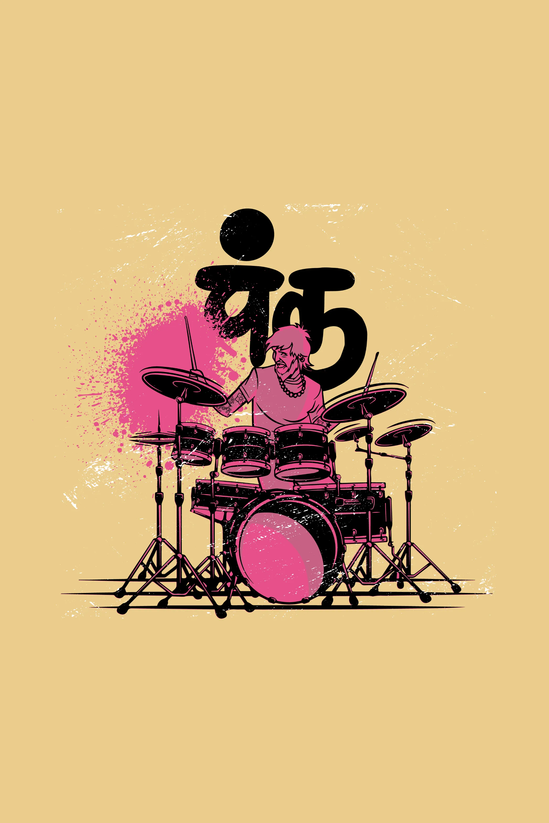Punk Beats Printed T-shirt for men