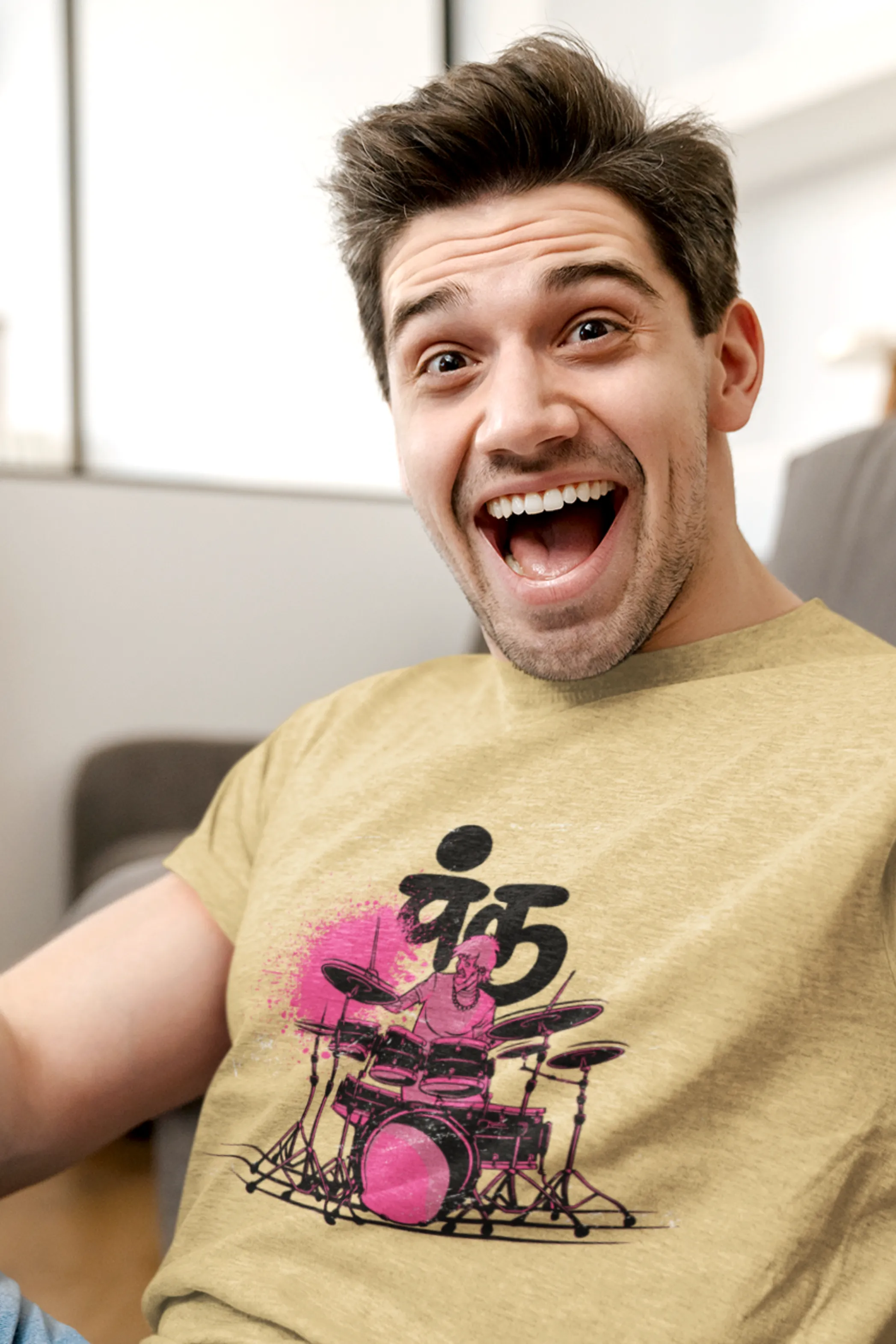 Punk Beats Printed T-shirt for men
