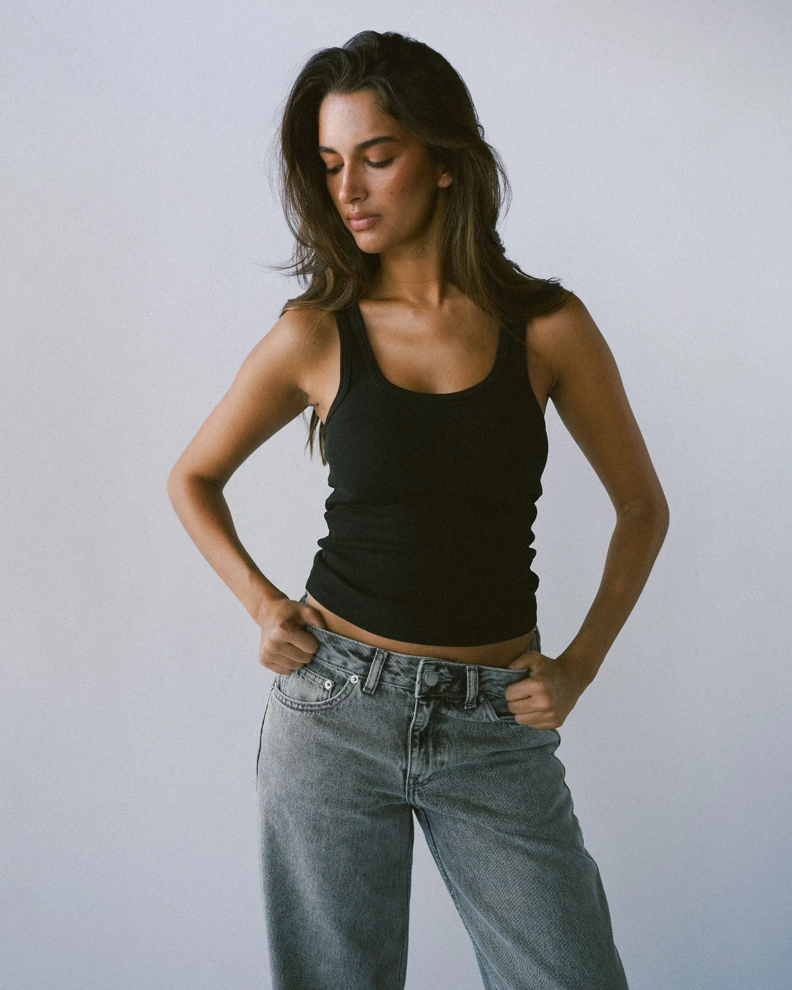 Rhue Wide Jeans TALL - Ash Grey