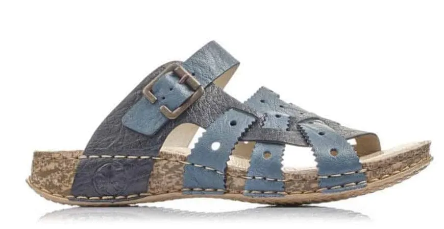 Rieker Women's Lena Sandals- Blue