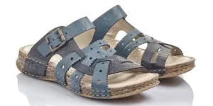 Rieker Women's Lena Sandals- Blue