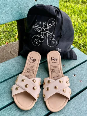 Roll Up-Cream Soda Sandal