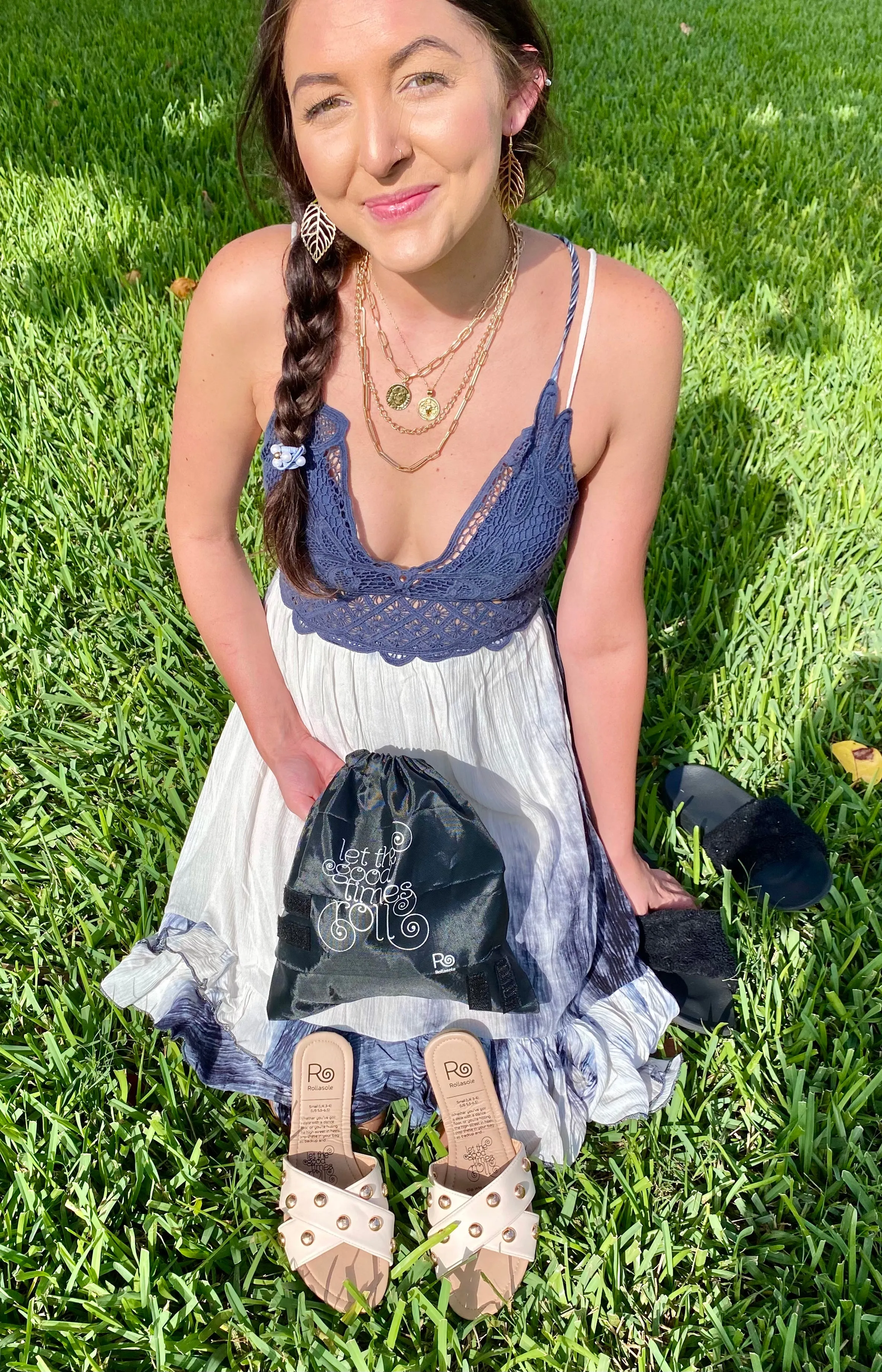Roll Up-Cream Soda Sandal