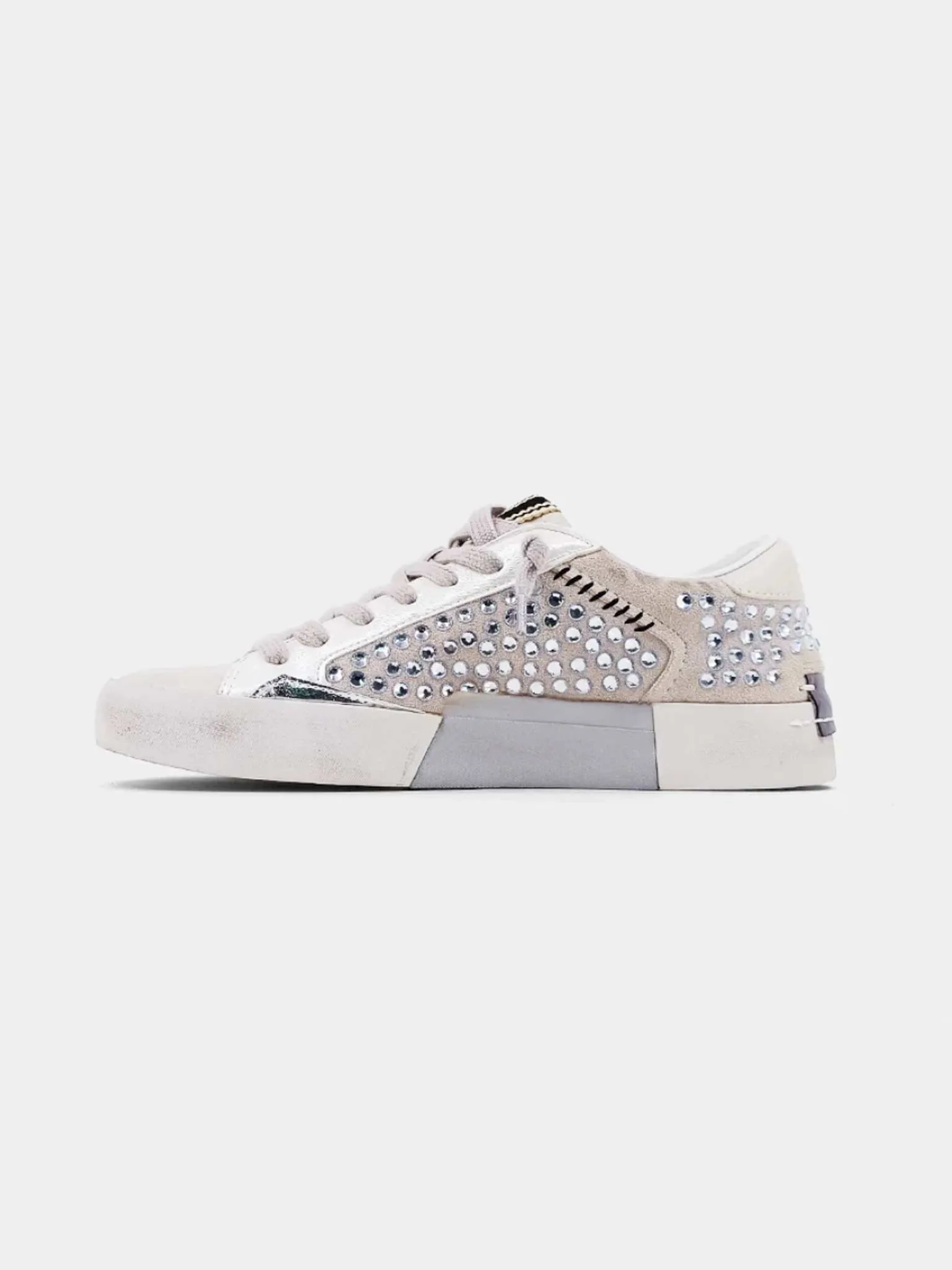 Ruby Metallic Stud Light Grey Sneaker