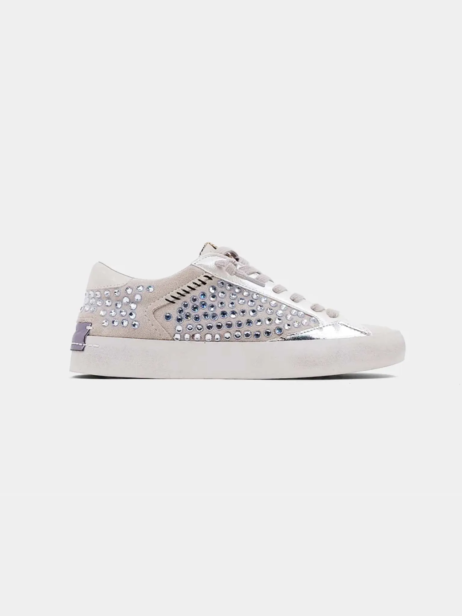 Ruby Metallic Stud Light Grey Sneaker