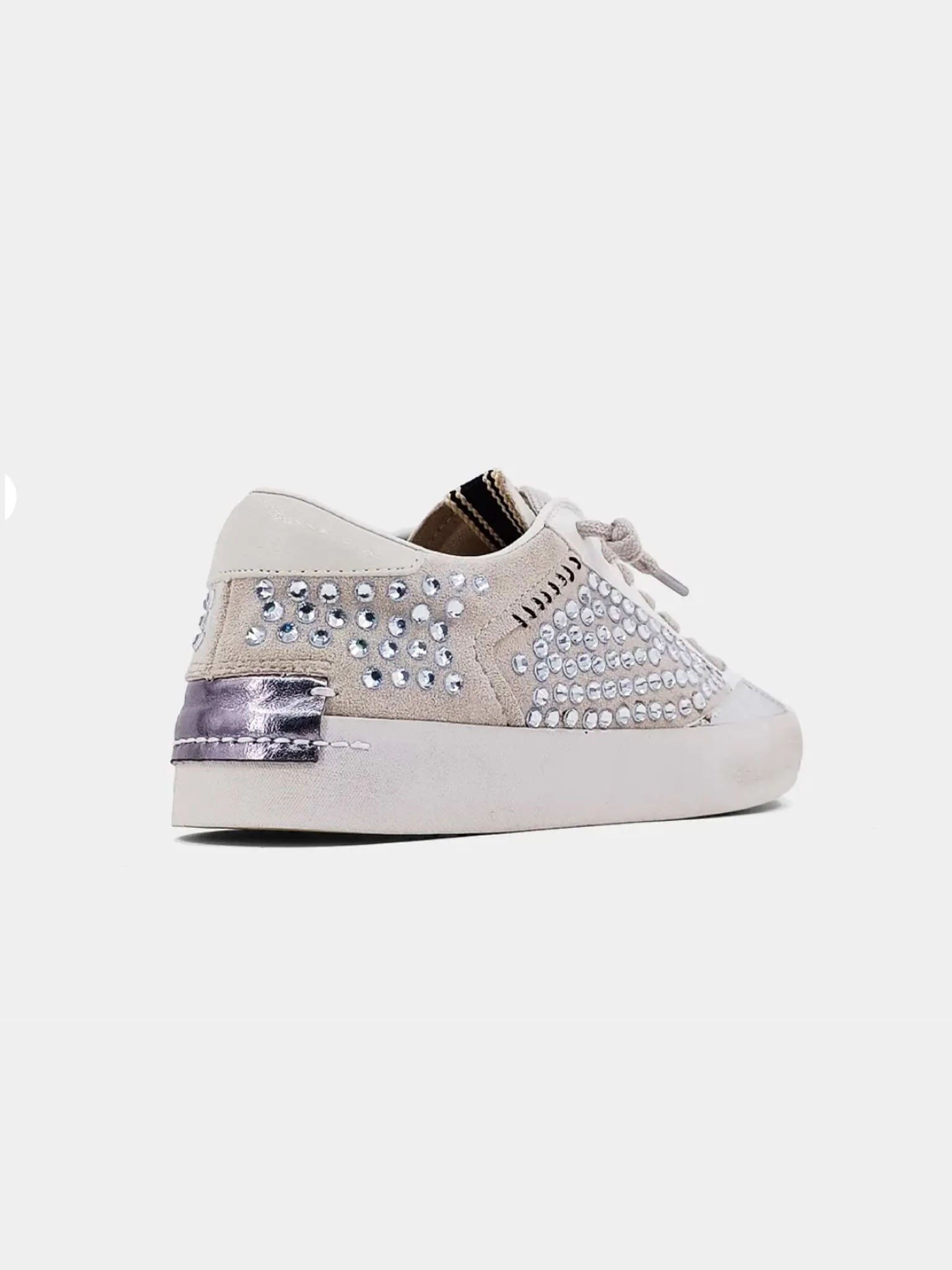 Ruby Metallic Stud Light Grey Sneaker