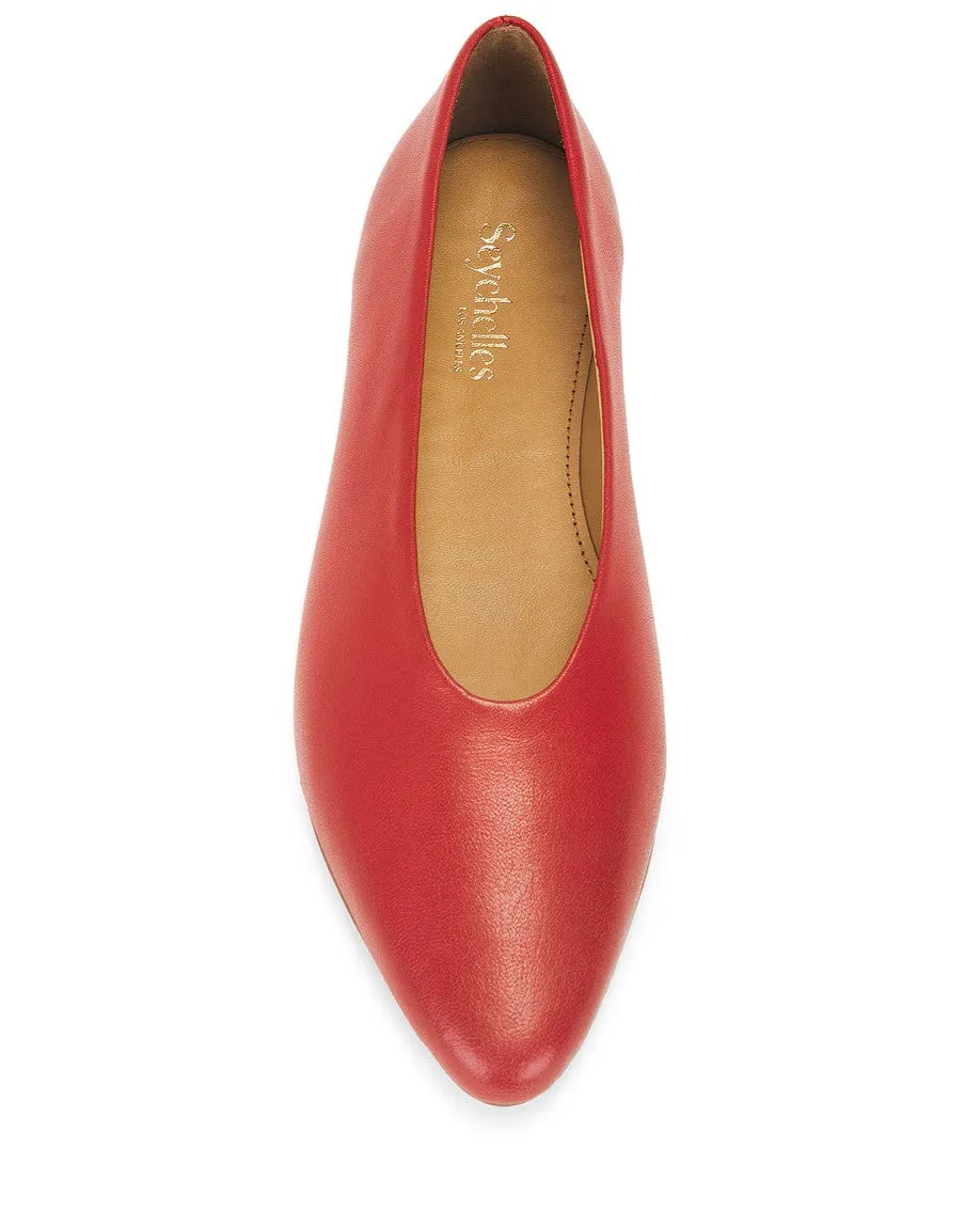 Seychelles American Dreams Flat - Cherry Leather- FINAL SALE