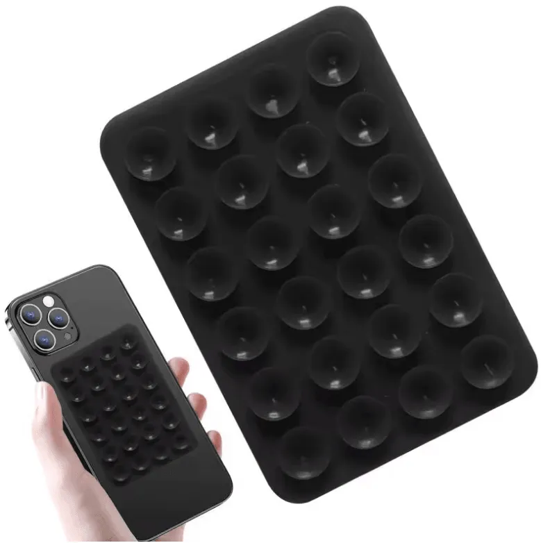 Silicone Adhesive Phone Holder – Anti-Slip Suction Cup Mobile Accessory for Secure Phone Grip