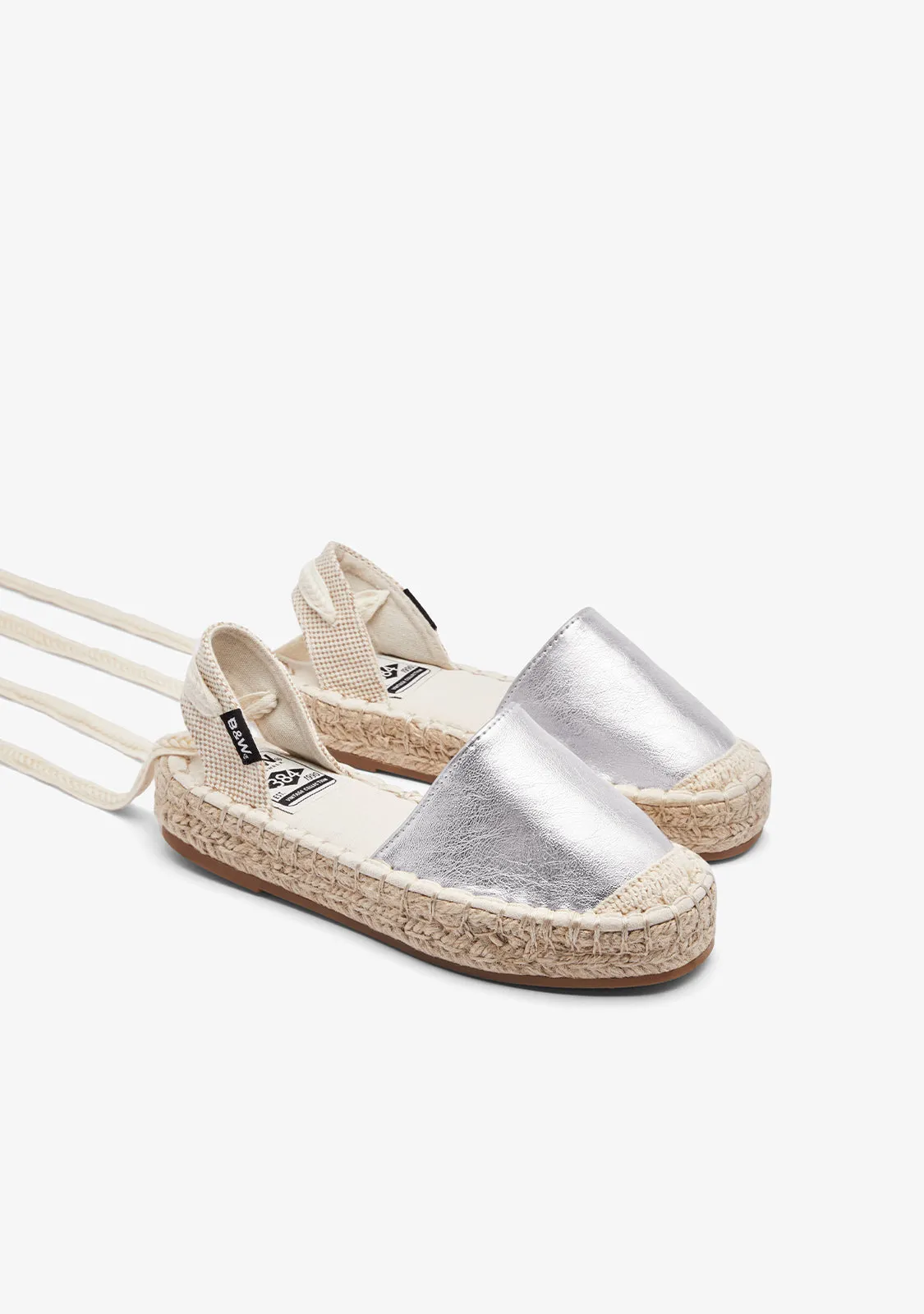 Silver Basic Espadrilles