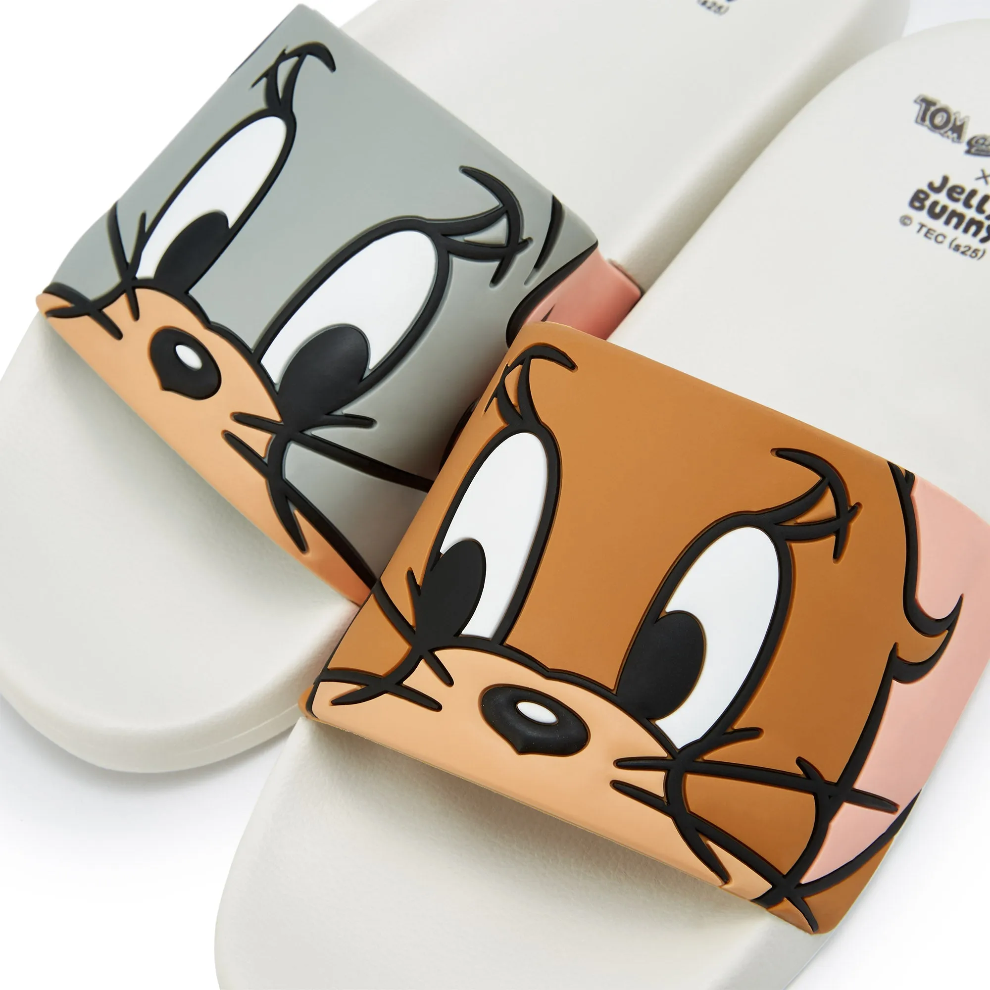 Slide Blizzard Giant Flat Sandals White