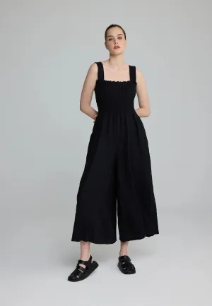 SOLINA – Linen Ruched Body Jumpsuit