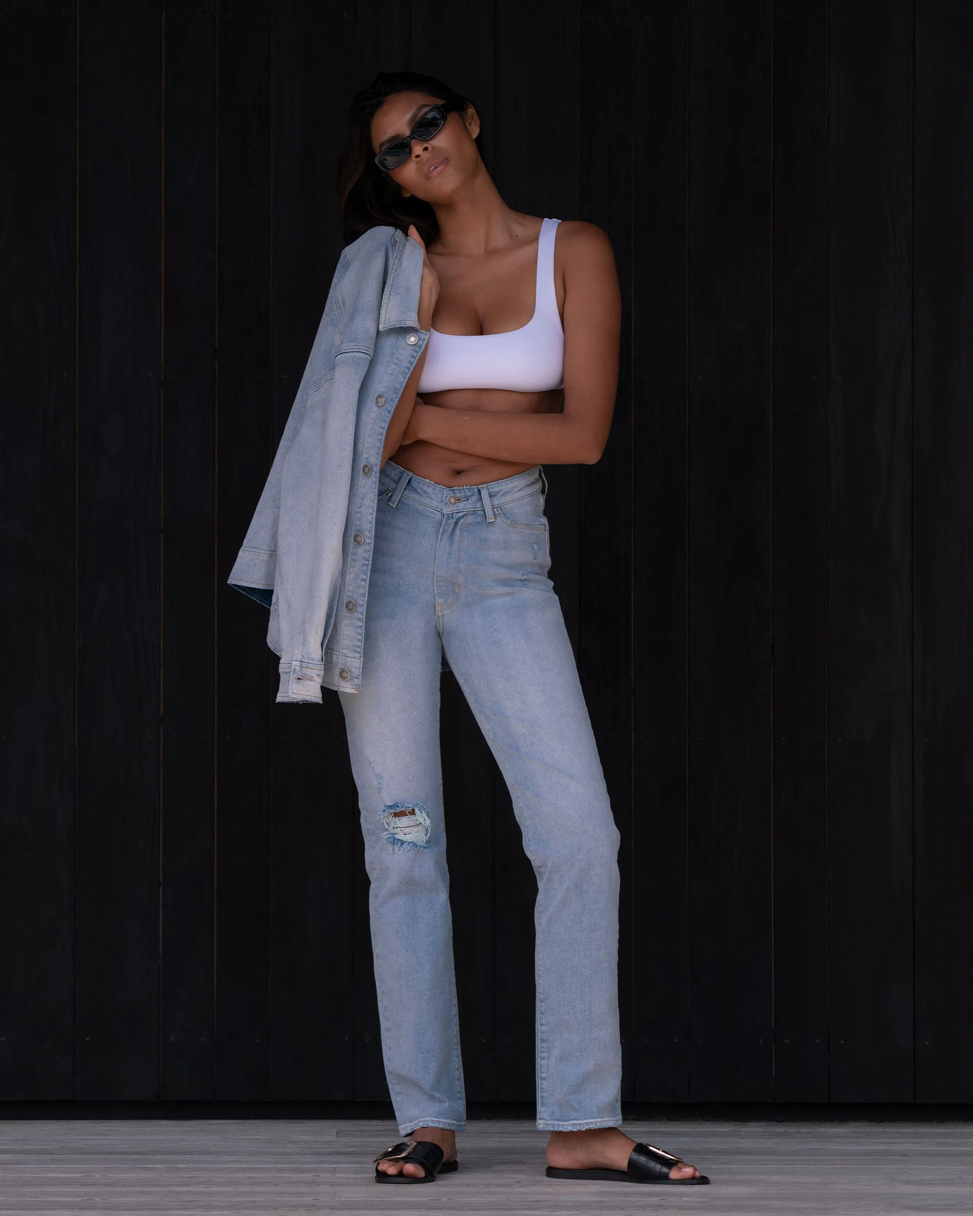 straight leg jean