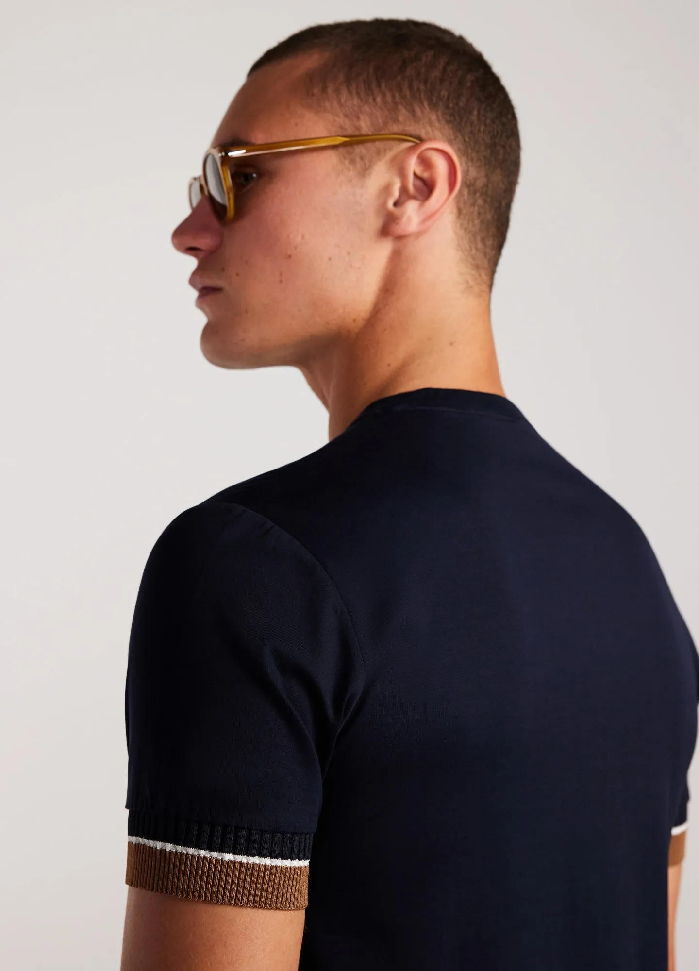 Stripe Cuff T-shirt Ink