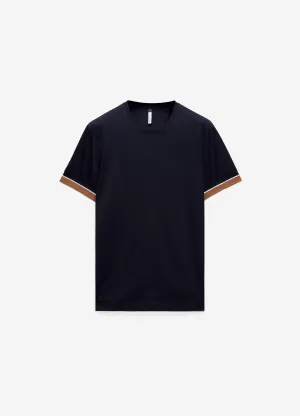 Stripe Cuff T-shirt Ink