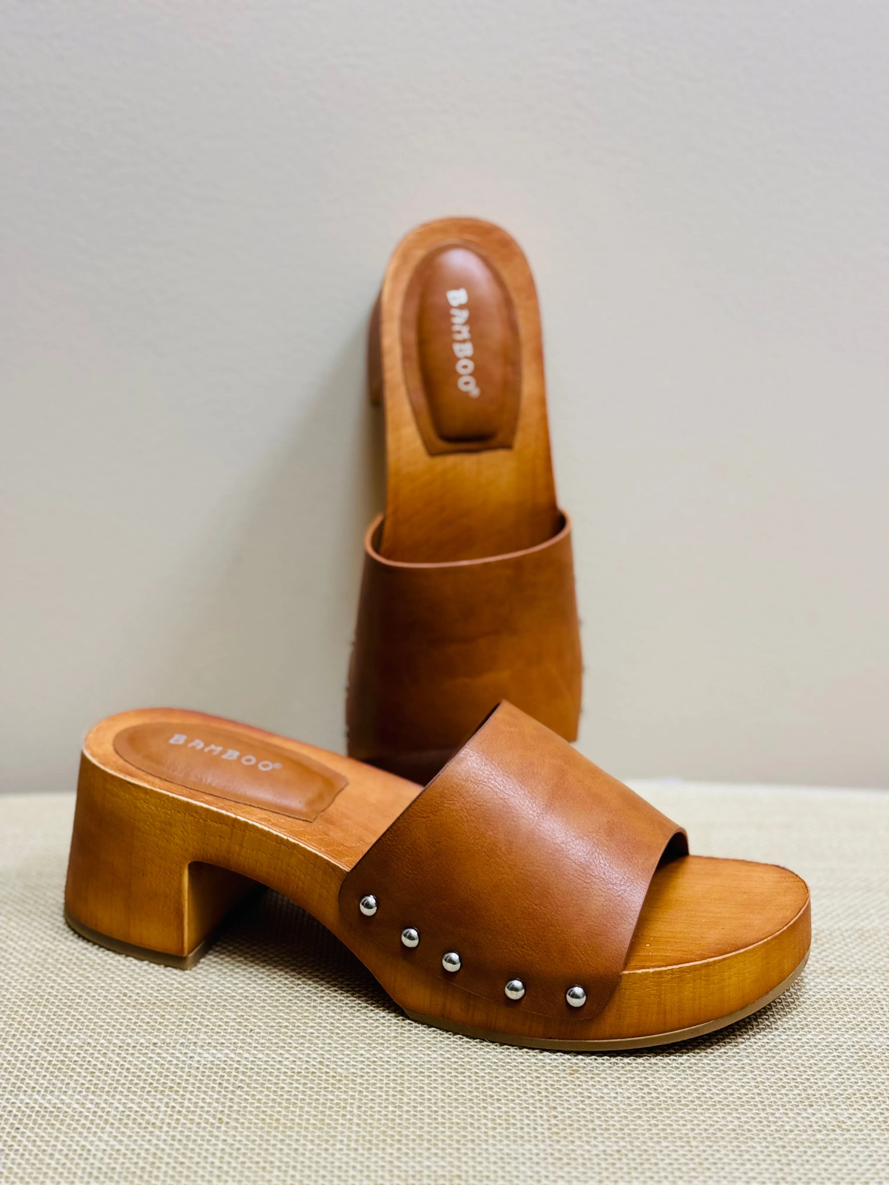 Tan Clog Sandal