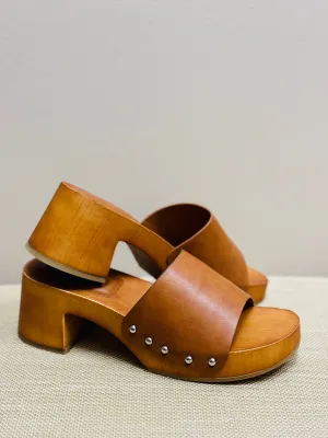 Tan Clog Sandal