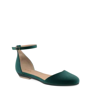 The Jocelyn - Forest Velvet Flat