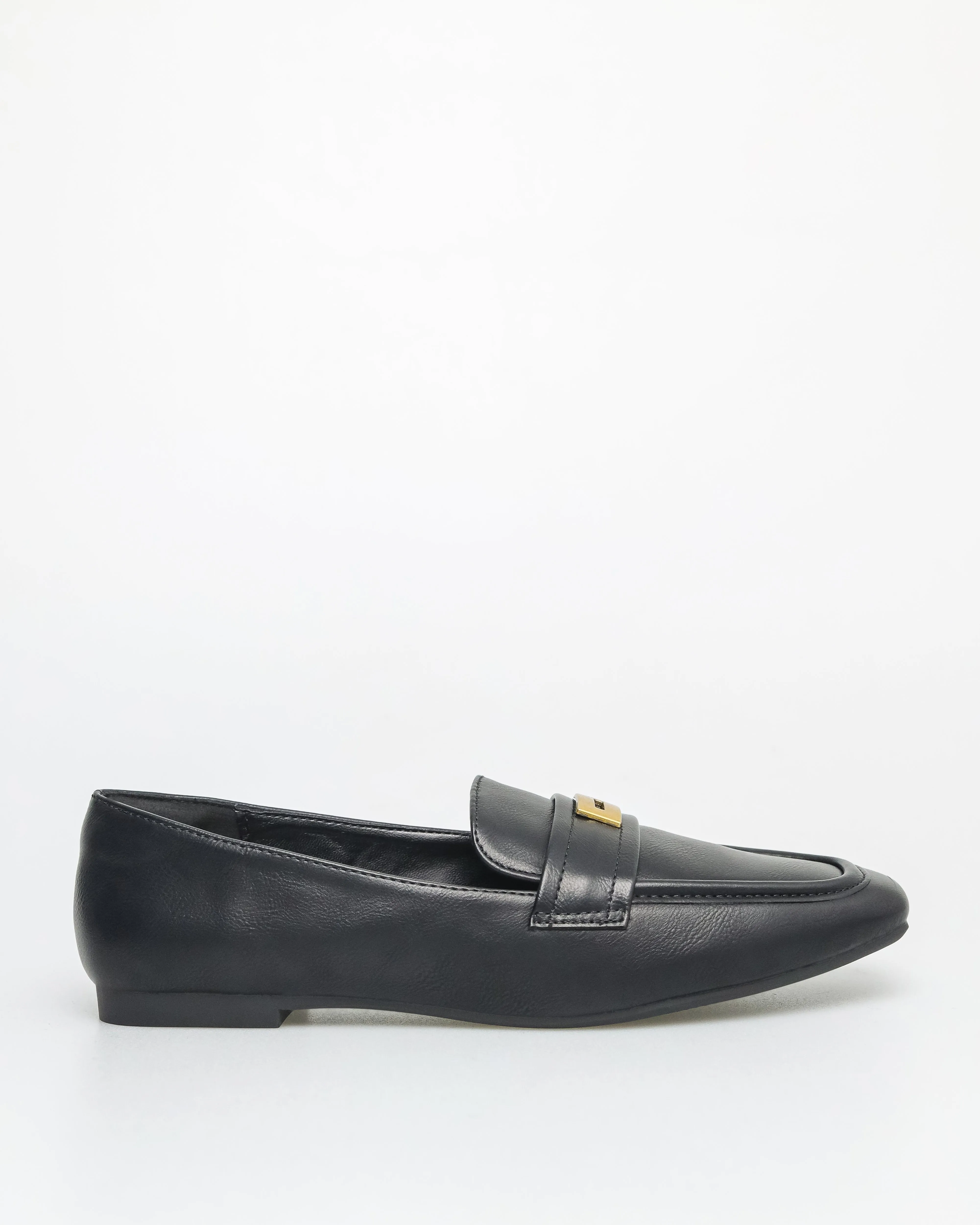 Tomaz FL083 Ladies Gold Buckle Flats