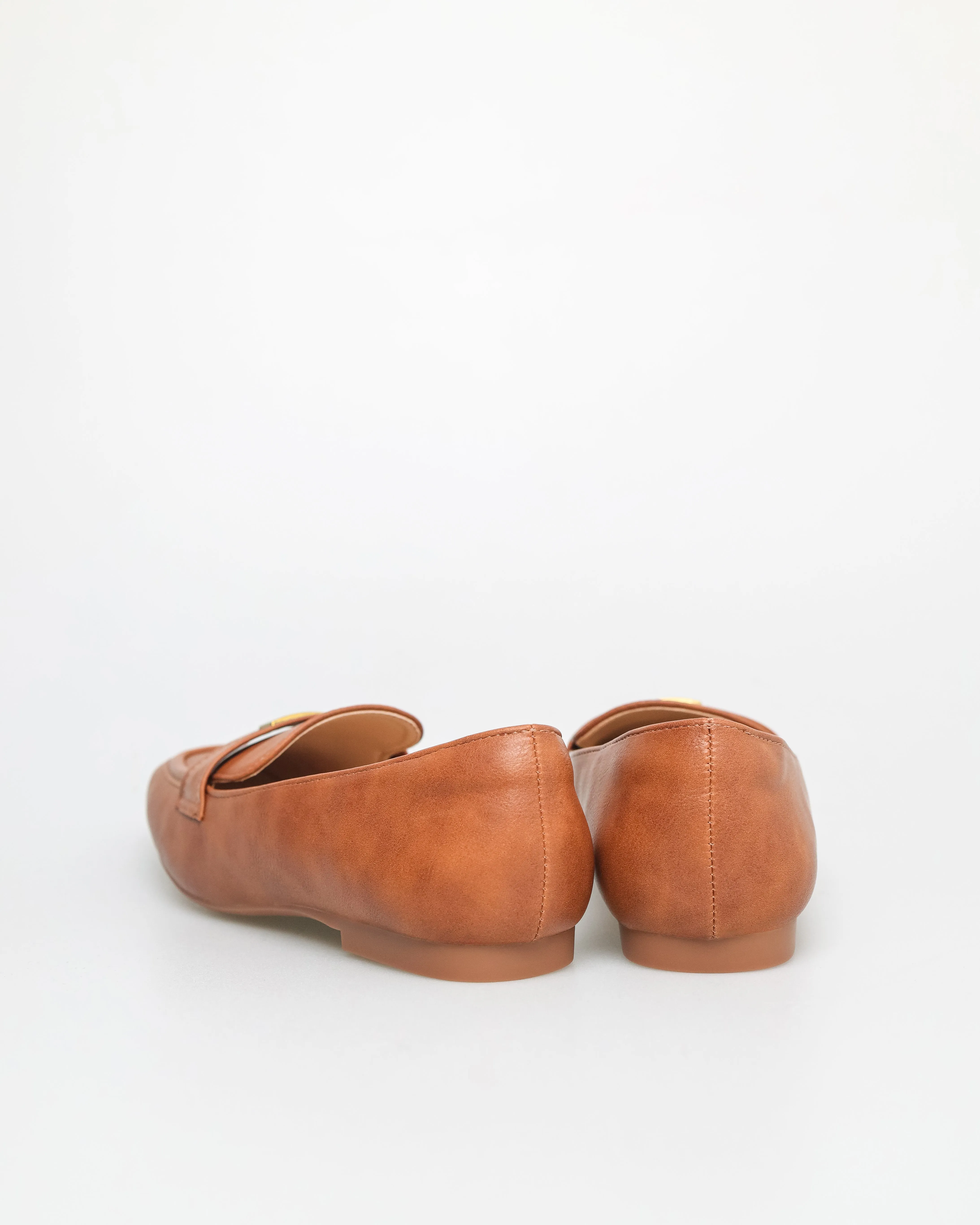 Tomaz FL083 Ladies Gold Buckle Flats