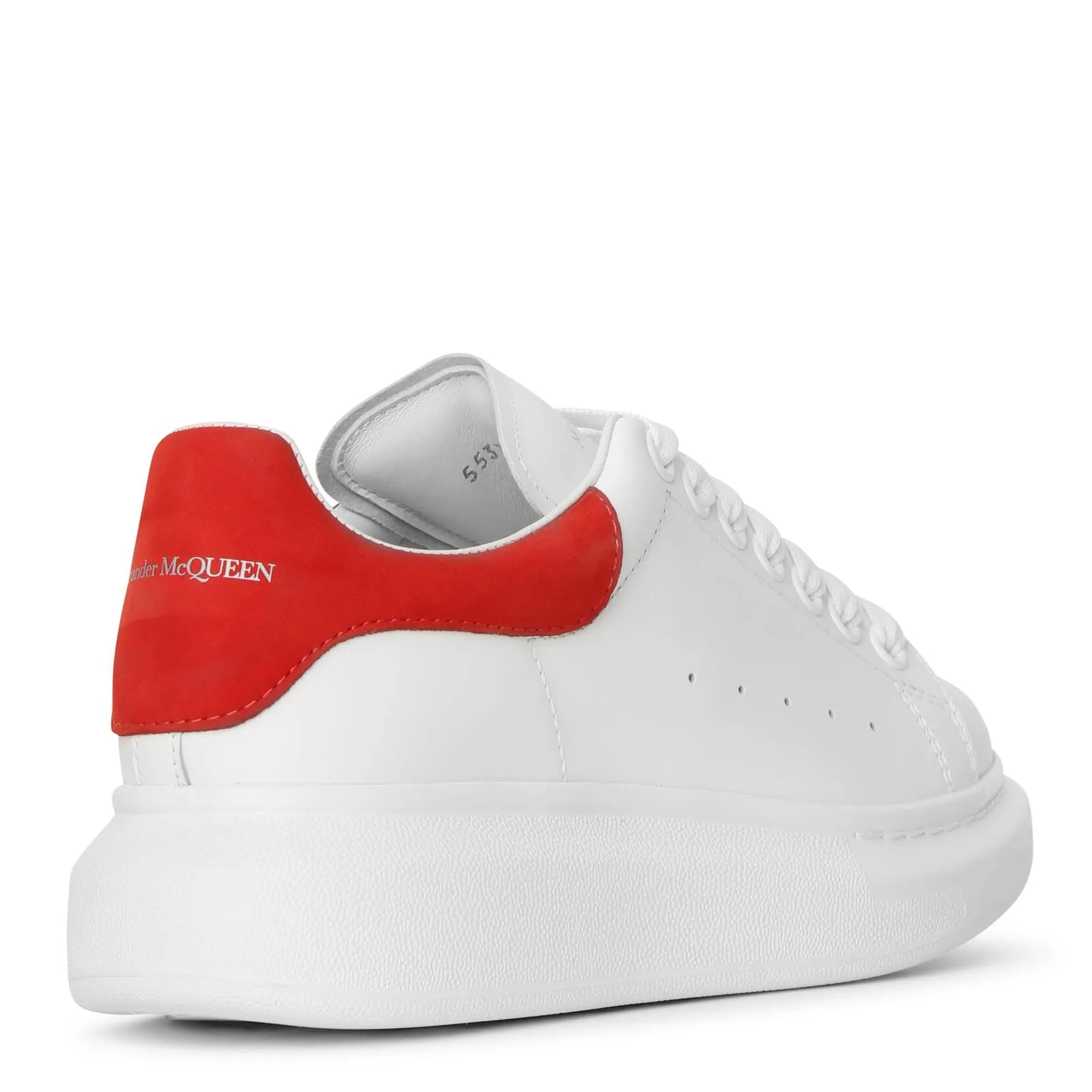 White and red classic sneakers