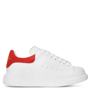 White and red classic sneakers