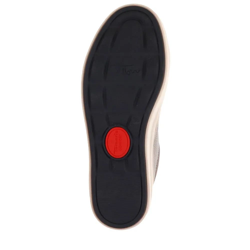 Wide-Fit Leather Lace-Up Trainers - JANA40503 / 326 066
