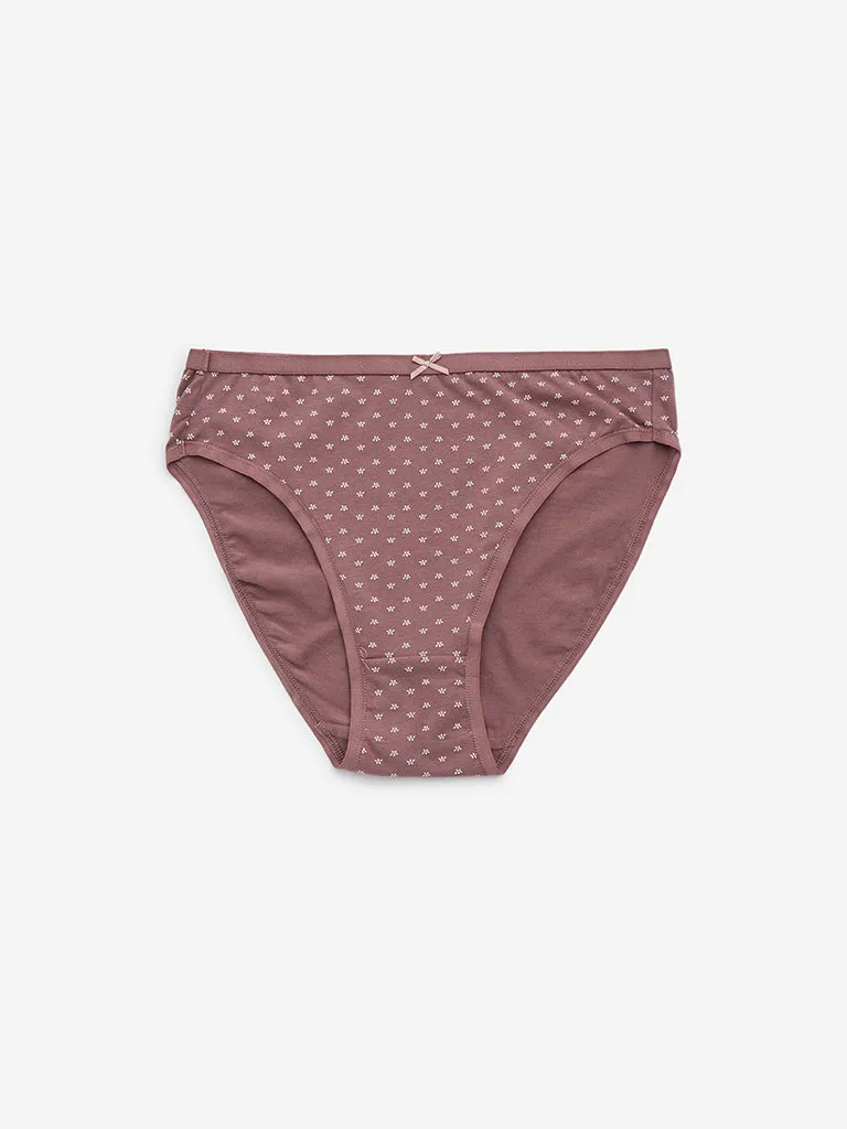 Wunderlove Multicolour Cotton-Blend Briefs - Pack of 3