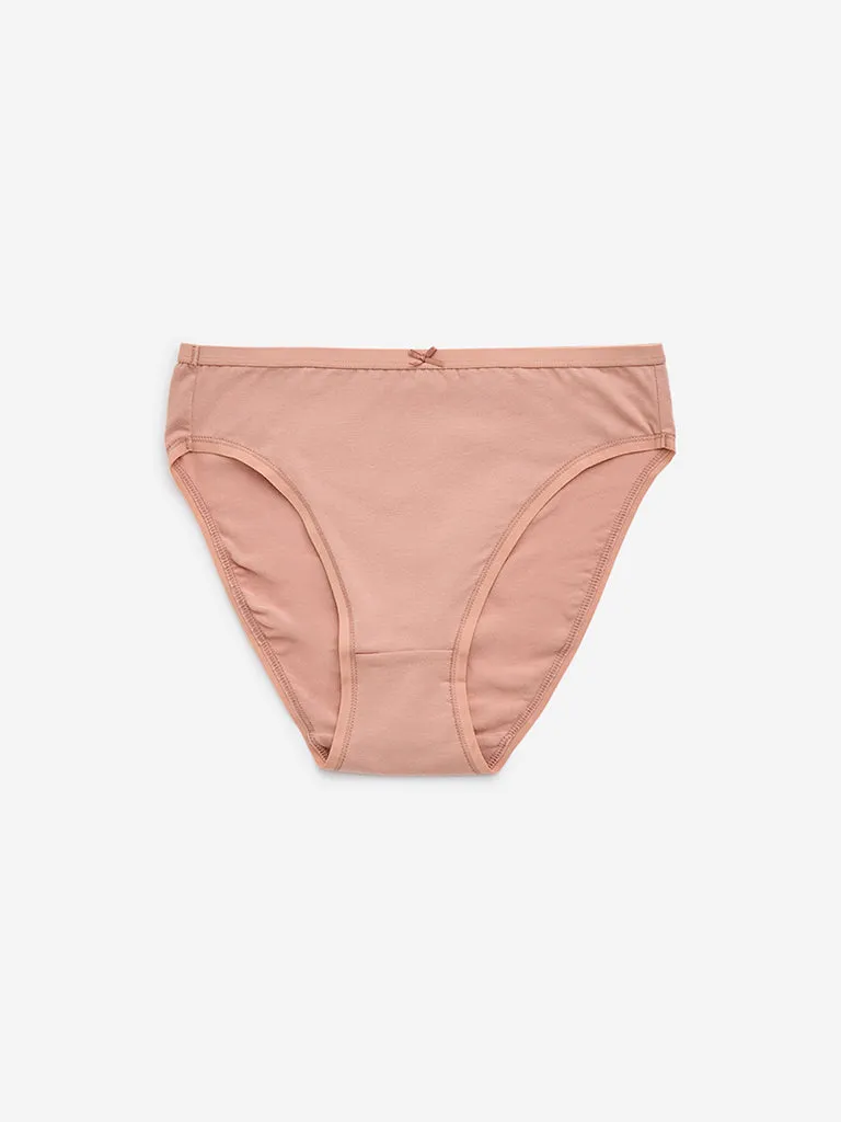 Wunderlove Multicolour Cotton-Blend Briefs - Pack of 3