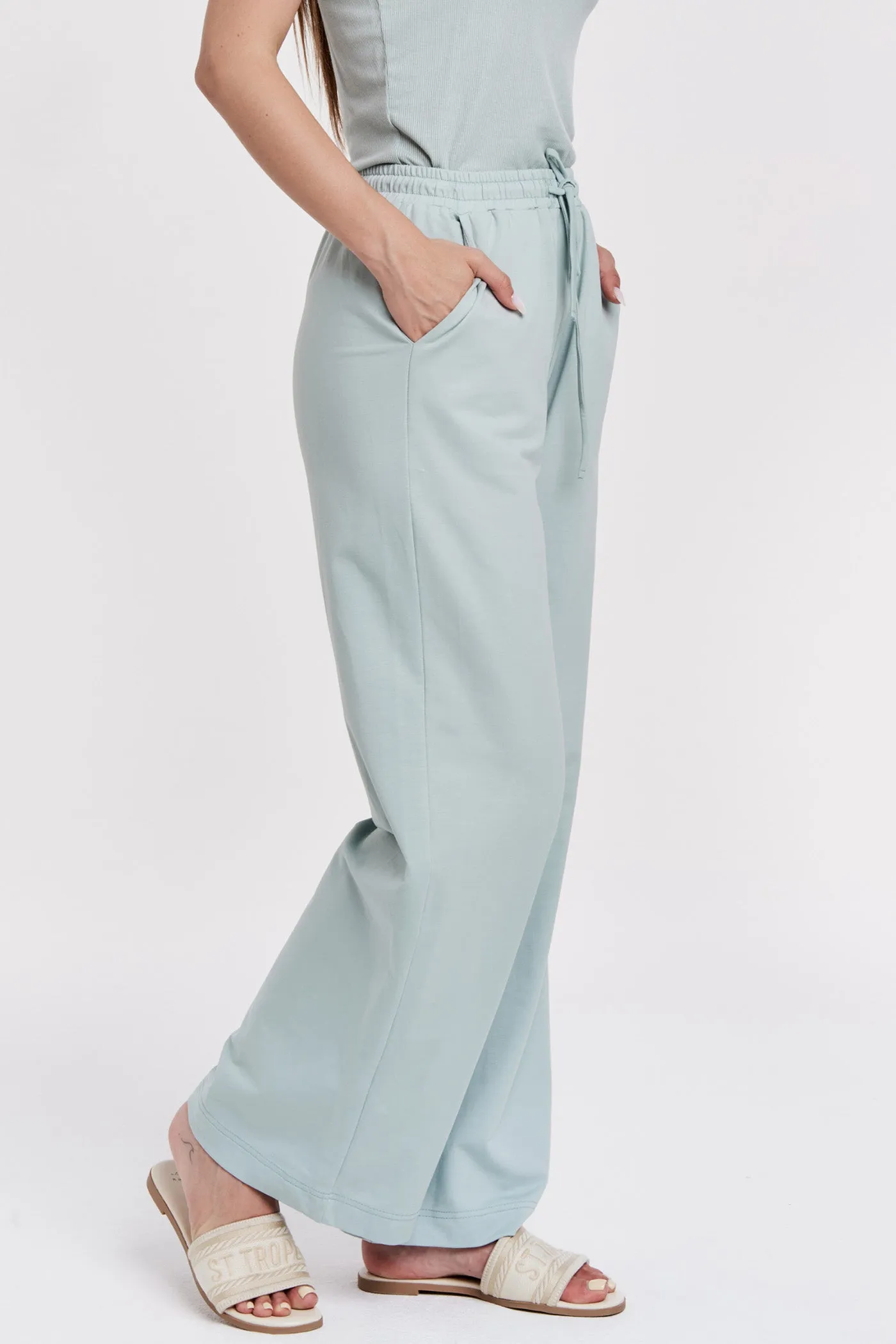 ZAHARA SWEATPANT AQUAMARINE TERRY