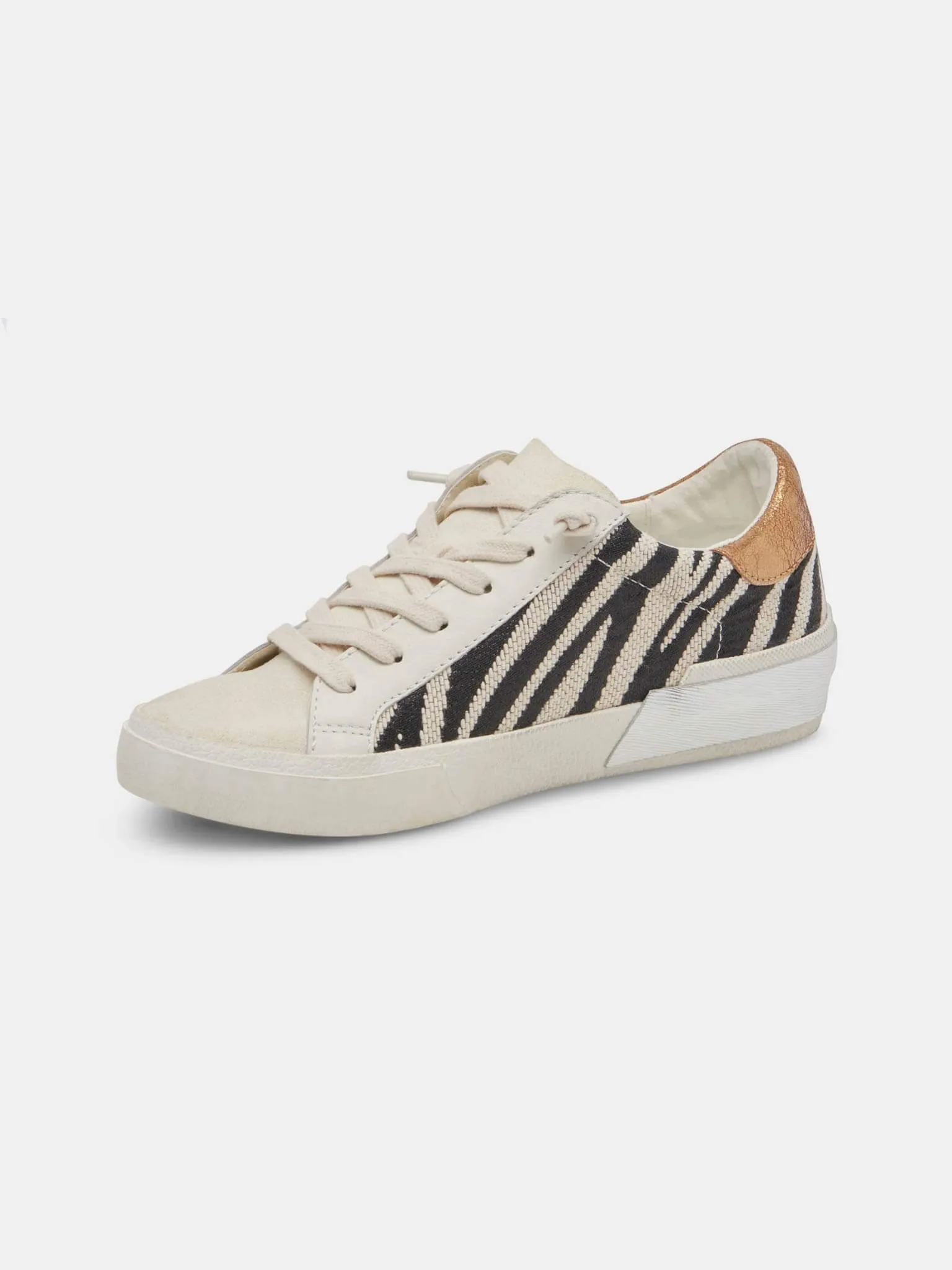 Zina Zebra Fabric Sneaker